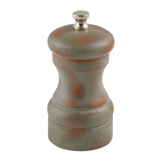 Genware Antique Finish Salt/ Pepper Grinder 10cm | Box of 6