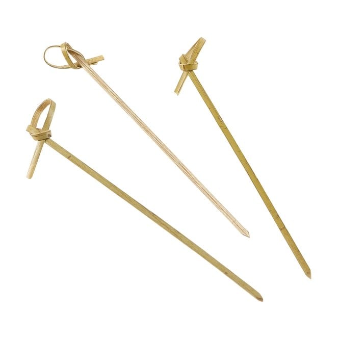 Genware Bamboo Looped Skewers 12cm/ 4.75