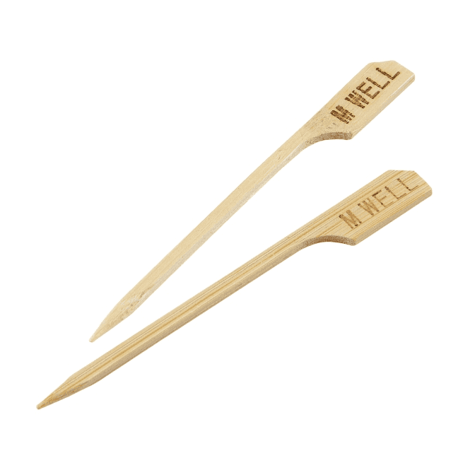 Genware Bamboo Steak Markers 9cm/ 3.5
