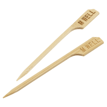 Bamboo Steak Markers 9cm/ 3.5" Medium Well (100pcs)
