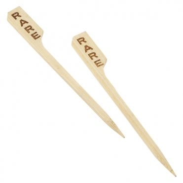 Bamboo Steak Markers 9cm/ 3.5" Rare (100pcs)