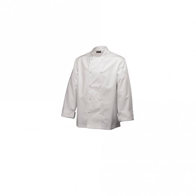 Genware Basic Stud Jacket (Long Sleeve) White M Size