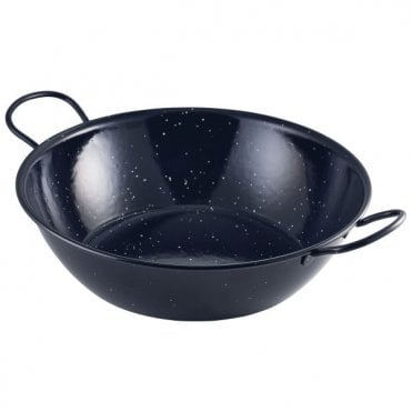 Black Enamel Dish 30cm | Box of 6