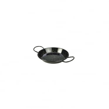 Black Enamel Miniature Paella Pan 15cm | Box of 10