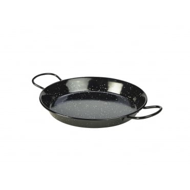 Black Enamel Paella Pan 26cm | Box of 6