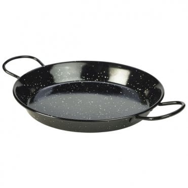 Black Enamel Paella Pan 26cm | Box of 6