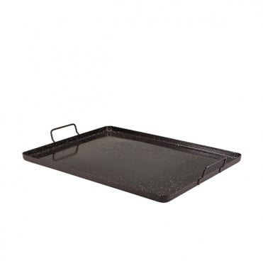 Black Enamel Tray 42 x 32cm | Box of 4