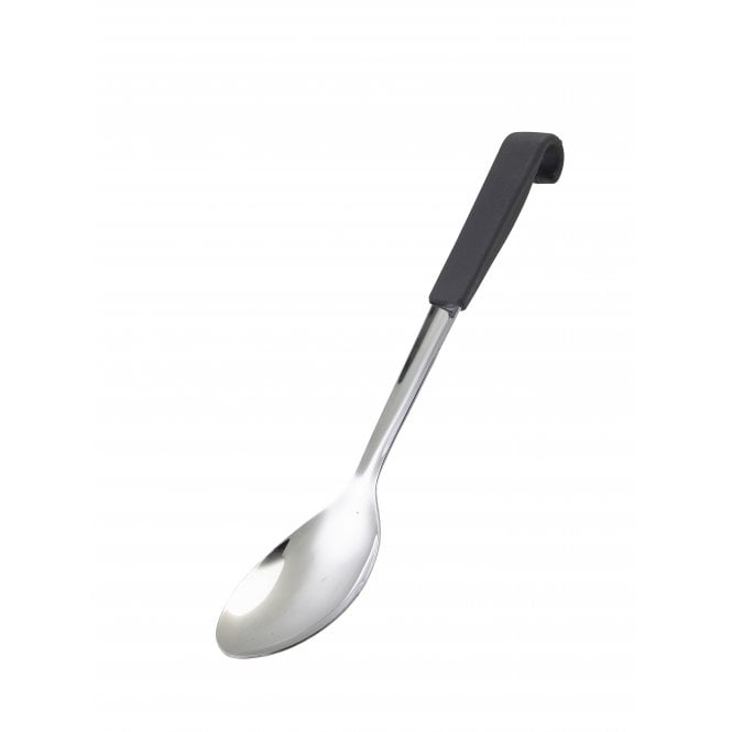 Genware  Black Handled Serving Spoon 34cm