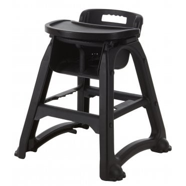 GenWare Black PP Stackable High Chair