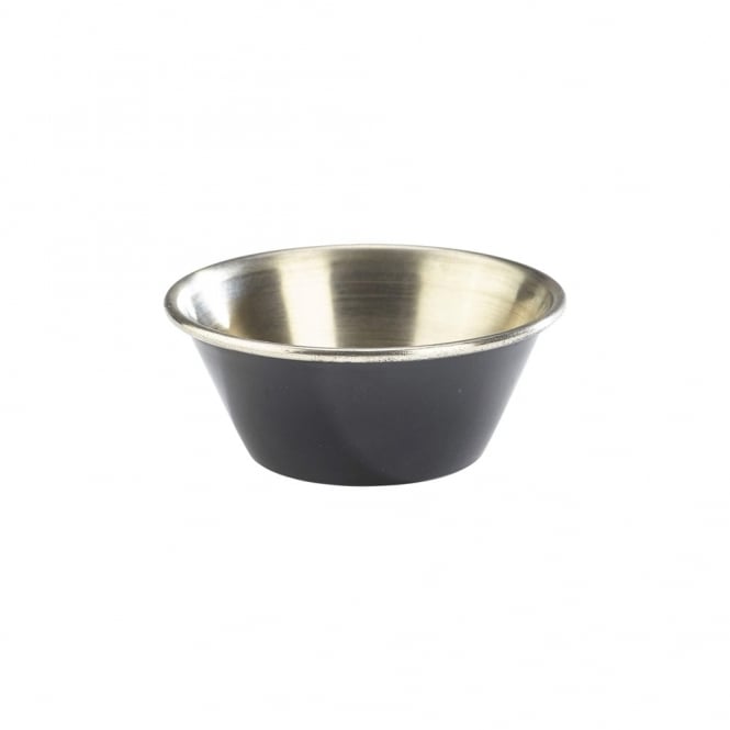 Genware  Black Stainless Steel Ramekin 43ml/ 1.5oz | Box of 24