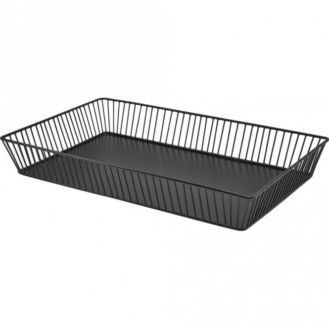 Genware  Black Wire Display Basket GN 1/1