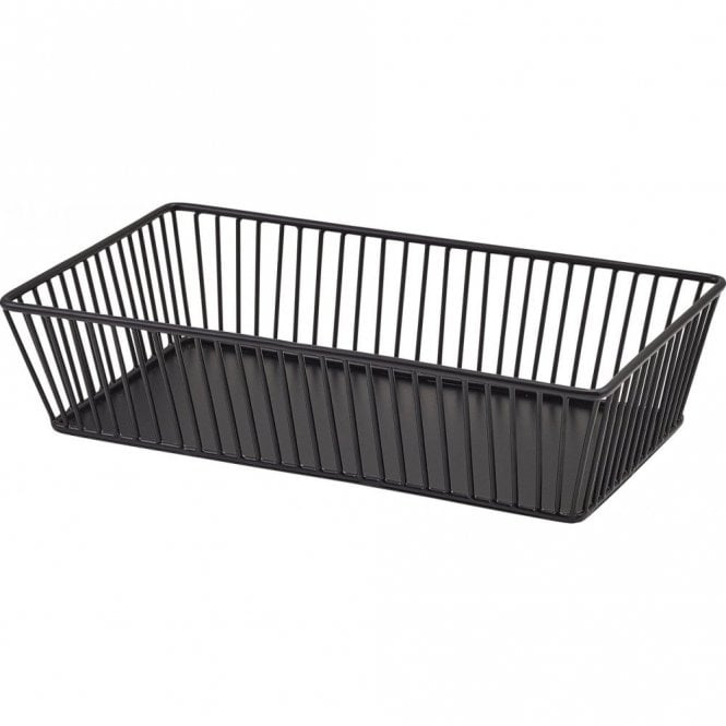 Genware  Black Wire Display Basket GN 1/3