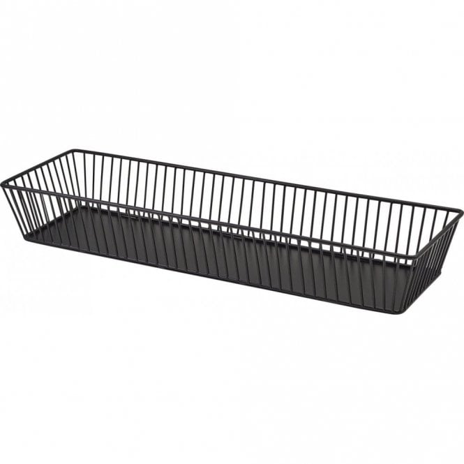 Genware  Black Wire Display Basket GN 2/4