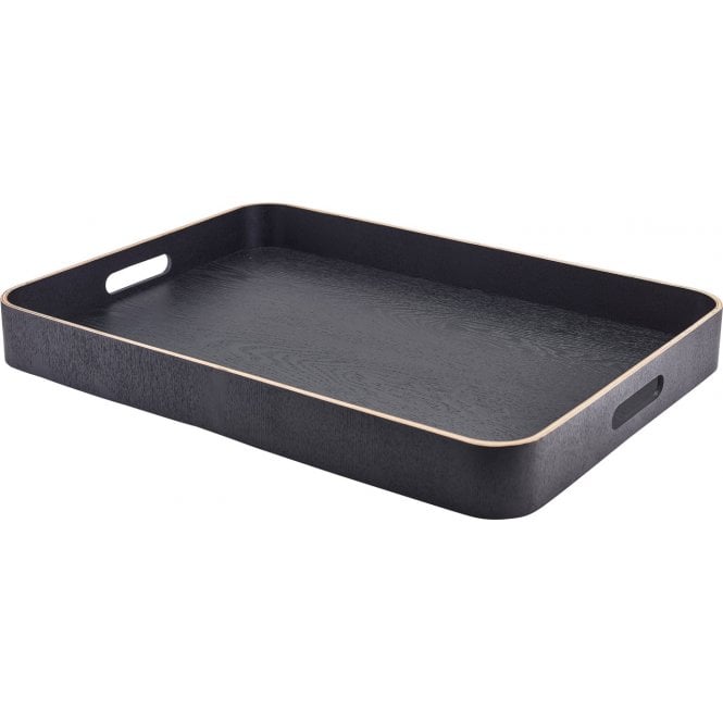 Genware  Black Wood Veneer Butlers Tray 55 x 40cm