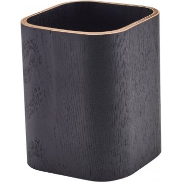 GenWare Black Wood Veneer Cutlery Holder