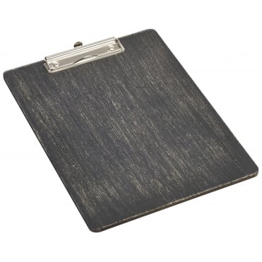 Black Wooden Menu Clipboard A4 24x32x0.6cm