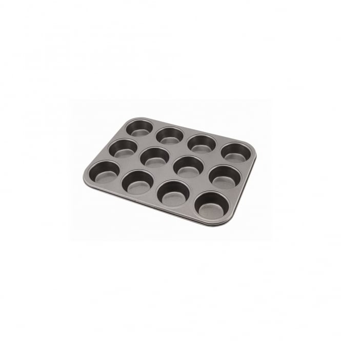Genware Carbon Steel Non-Stick 12 Cup Muffin Tray