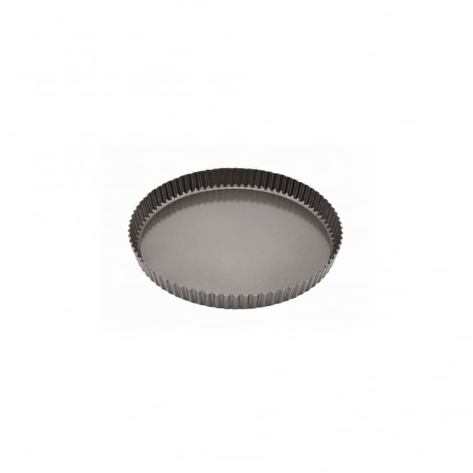 Genware Carbon Steel Non-Stick Fluted Quiche Tin 29cm