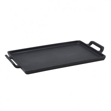 GenWare Cast Iron Rectangular Platter 25 x 15.5cm | Box of 6