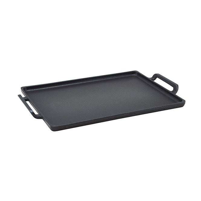 Genware  Cast Iron Rectangular Platter 28 x 20cm | Box of 6