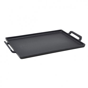 GenWare Cast Iron Rectangular Platter 28 x 20cm | Box of 6