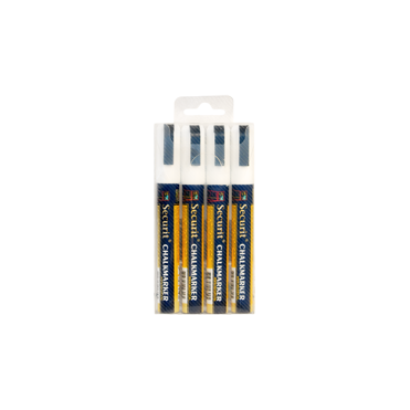 Chalkmarkers 4 Pack White Medium