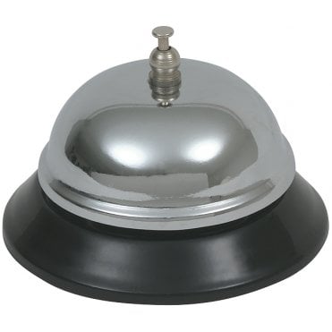 Genware Chrome Plated Service Bell 3 1/2" Dia