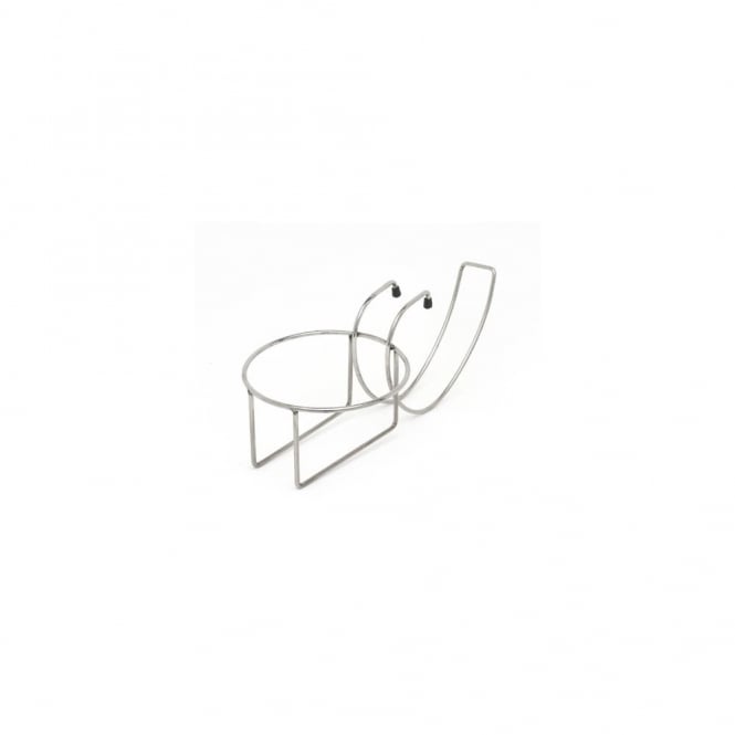 Genware Chrome Plated Table Edge Bucket Holder