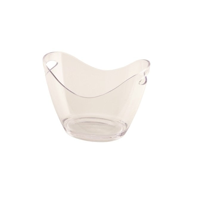 Genware Clear Plastic Champagne/ Wine Bucket Small