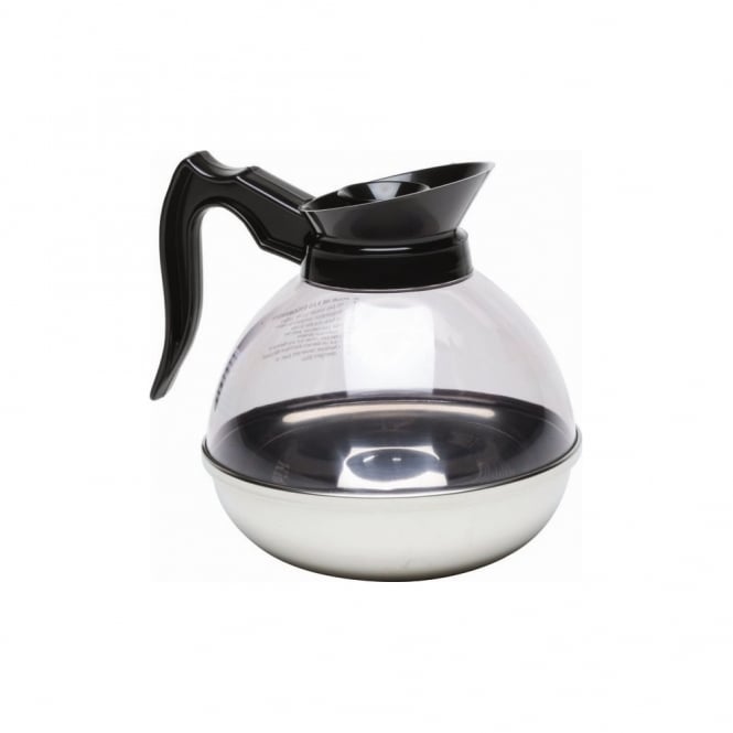 Genware Coffee Decanter Clear Top/ S/ St. Base 1.9L/ 64oz