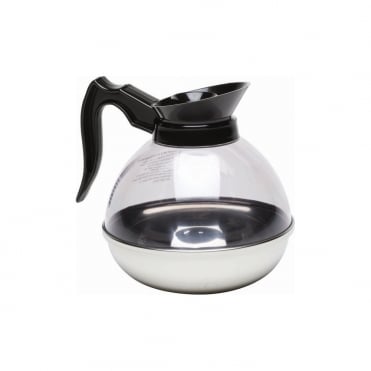 Coffee Decanter Clear Top/ S/ St. Base 1.9L/ 64oz
