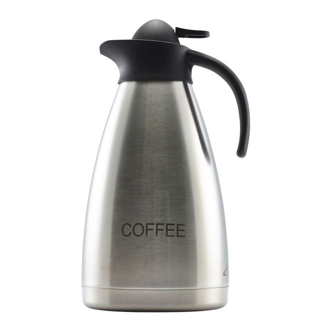 Genware Coffee Inscribed St/St Contemporary Vac. Jug