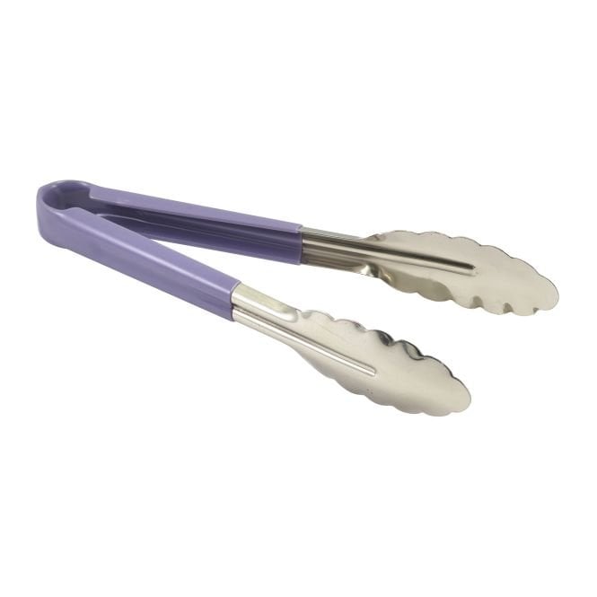 Genware  Colour Coded St/St. Tong 23cm Purple