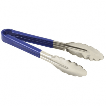 Genware Colour Coded St/St. Tong 31cm Blue