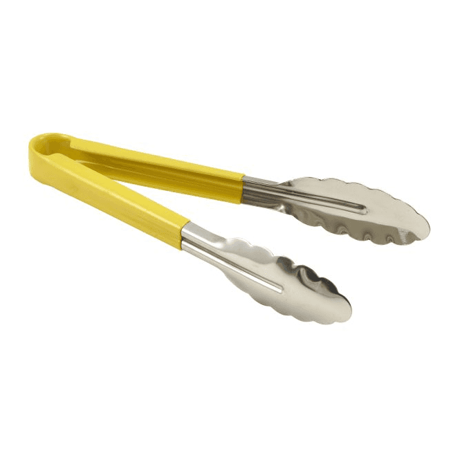 Genware  Colour Coded St/St. Tong 31cm Yellow