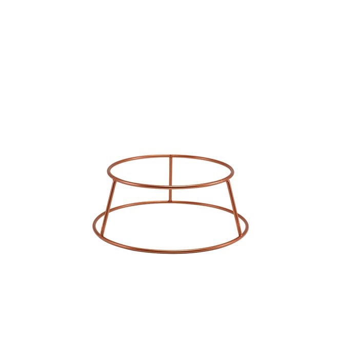 Genware  Copper Anti-Slip Round Buffet Riser 10cm