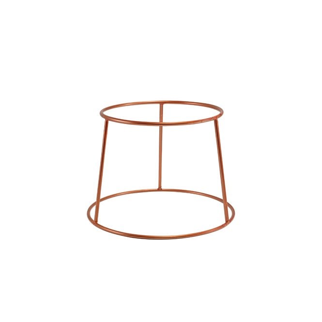 Genware  Copper Anti-Slip Round Buffet Riser 18cm