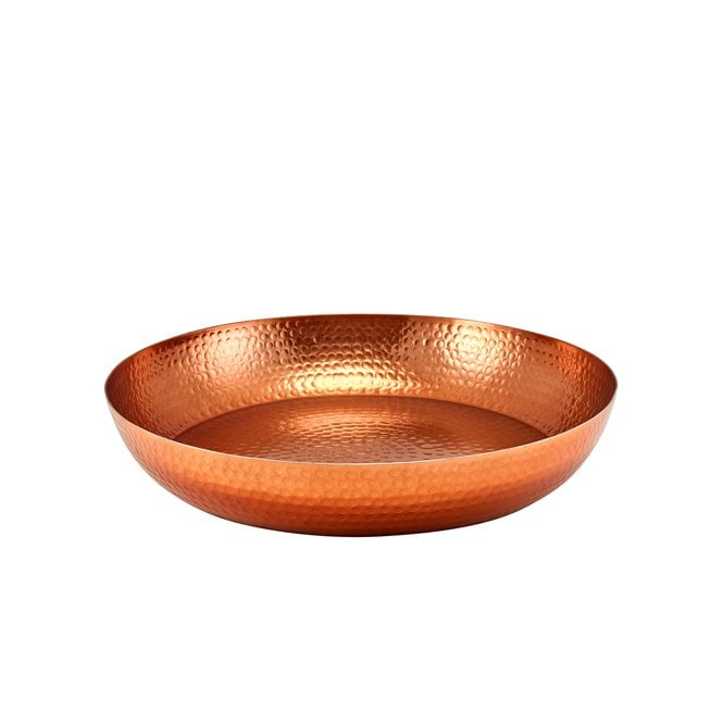 Genware  Copper Hammered Aluminium Platter 44cm