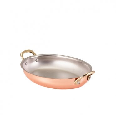 Copper Plated Oval Dish 20.75 x 15.75cm | Box of 6