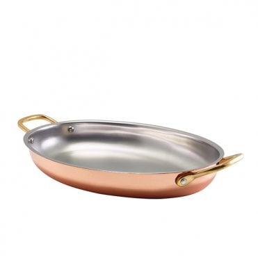 GenWare Copper Plated Oval Dish 30 x 21cm | Box of 3