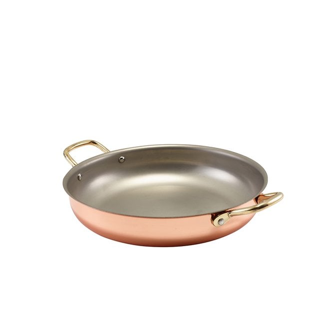 Genware  Copper Round Dish 24.5 x 5cm | Box of 3
