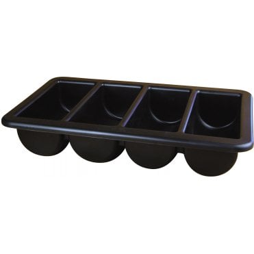 Cutlery Tray/Box 1/1 Black 13" X 21"