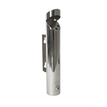 Cylinder Wall-Mounted St/St. Ashtray 46 X 7.5cm