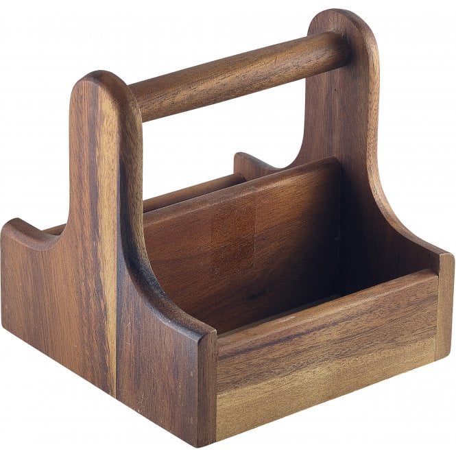 Genware  Dark Wood Table Caddy