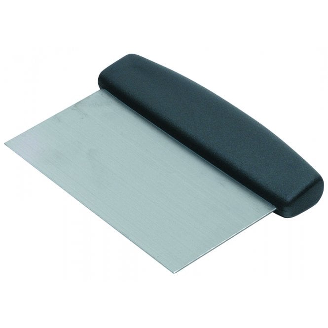 Genware Dough Scraper Black Handle 150 x 75mm