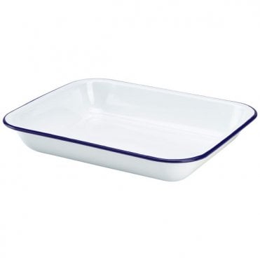 Enamel Baking Tray 31 x 25 x 5cm | Box of 6