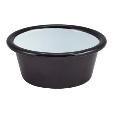 Enamel Ramekin Black 8cm Dia 90ml/ 3.2oz | Box of 12