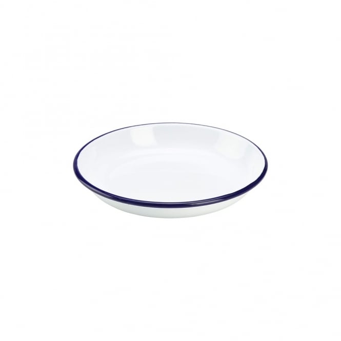 Genware Enamel Rice/ Pasta Plate 18cm | Box of 12