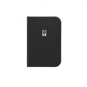 Essential A4 Menu Holder Black 12 Pages