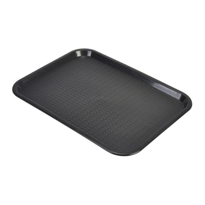 Genware Fast Food Tray Black Large
